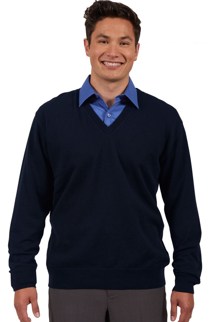 Men's Fine Gauge V-Neck Sweater 4090