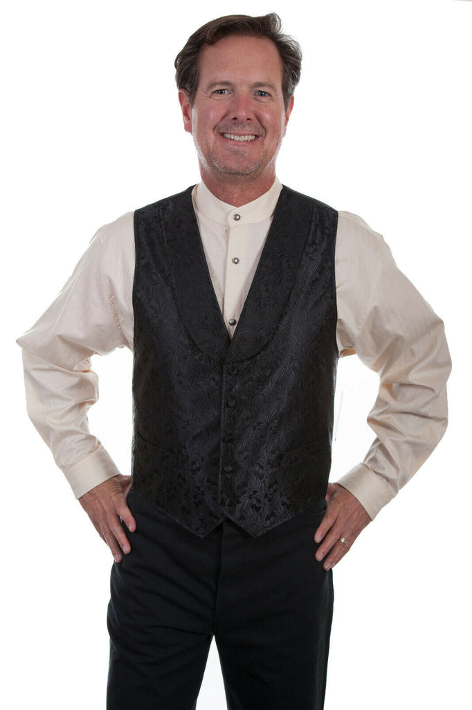 Scully Men's Shawl Collar Vest 3X-4X RW286X