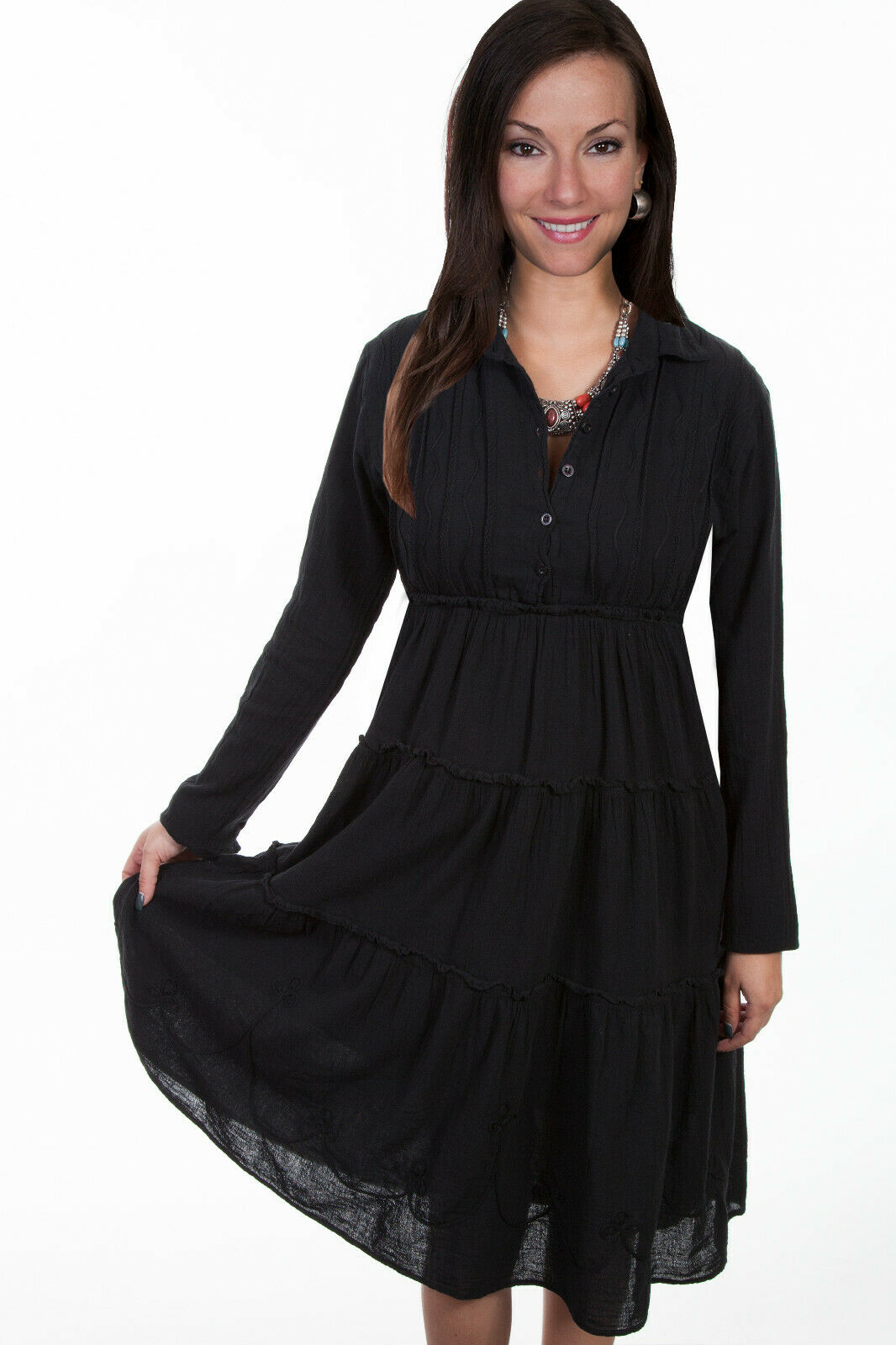 Scully Women's Long Sleeve Dress PSL-176