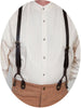 Scully Wahmaker Men's Leather Flat Braided Suspenders 540775