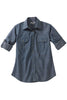 Chambray Roll Up Sleeve Blouse 5298