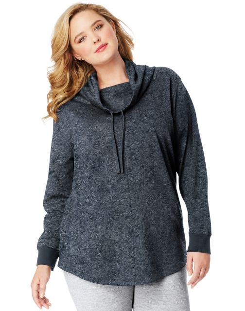 JMS French Terry Cowl Neck Tunic OJ326