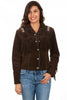 Scully Women's Boar Suede Laced Jacket L758