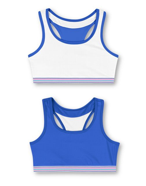 Hanes Girls' ComfortFlex Fit® Pullover Bra w/Wide Racerback Straps 2-Pack MHH192