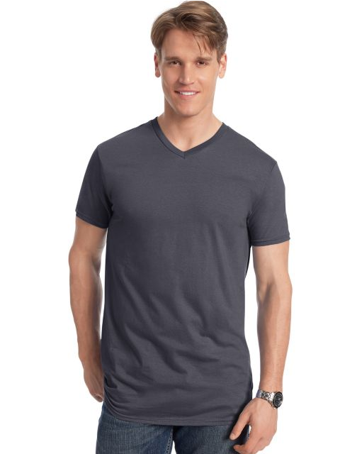 Hanes Men's Nano-T V-Neck T-Shirt 498V