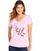Hanes Women's Cherries Jubilee Short Sleeve V-Neck Tee GT9337 Y06921