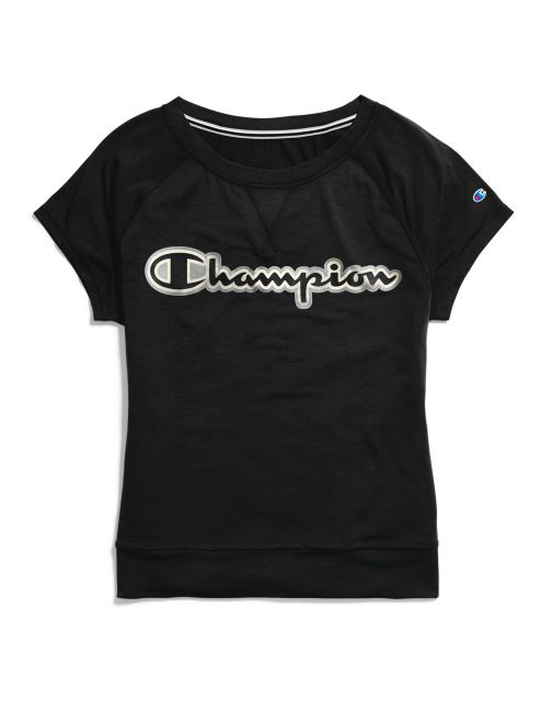 Champion Women's Tee, Script Logo W4899G 550250