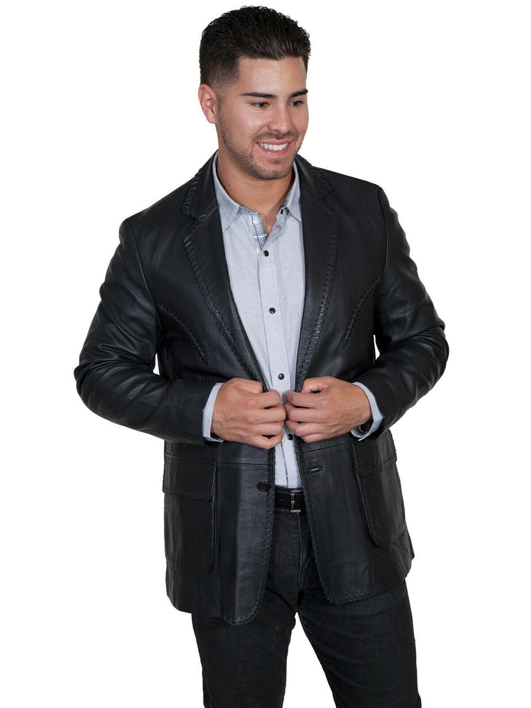 Scully Leather Men's Western Whip Stitch Blazer Jacket 719