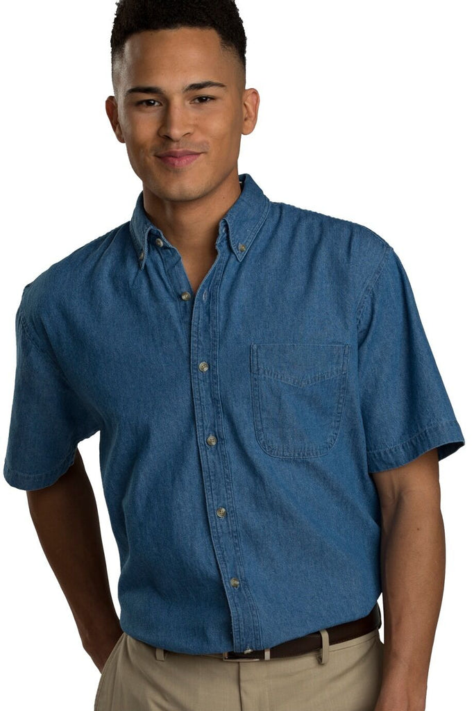 Denim Short Sleeve Shirt 1013