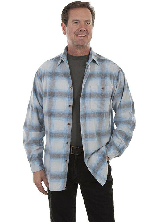 Scully Men's Corduroy Plaid Long Sleeve Shirt TR-082