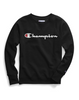 Champion Women's Plus Powerblend® Fleece Boyfriend Crew, Script Logo GF914 Y0746