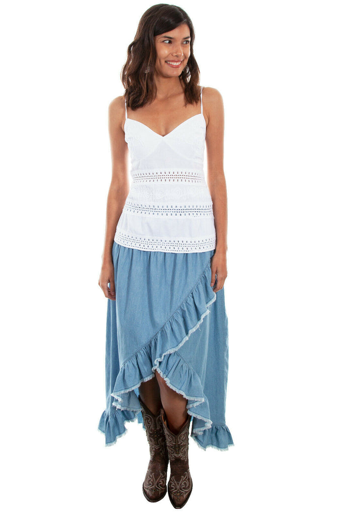 Scully Women's Cotton Hi/Lo Skirt HC474