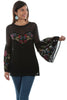 Scully Women's Embroidered Swiss Dot Tunic HC497