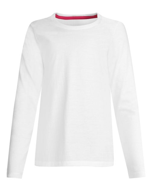 Hanes Girls' Long-Sleeve Crewneck T-Shirt OK123