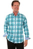 Scully Signature Soft Series Men's Plaid Long Sleeve Western Shirt  PS-303
